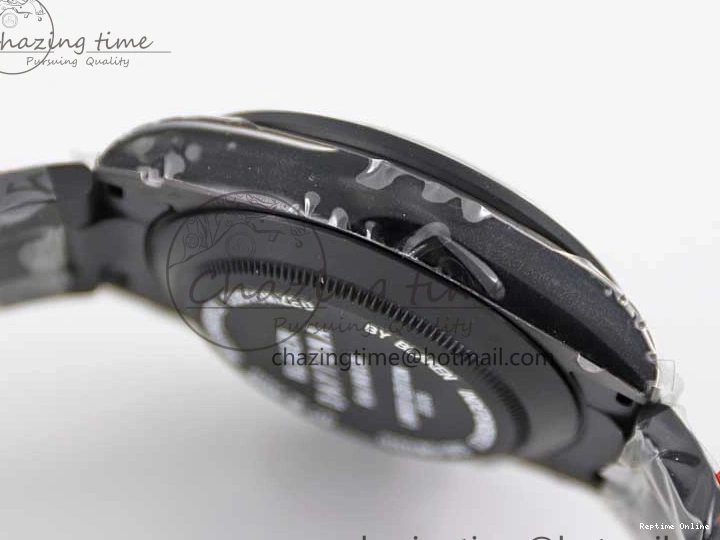 0515 Functional Daytona All Black PVD TWF Best Edition Rainbow Diamonds Bezel Black Dial on PVD Bracelet A 2449